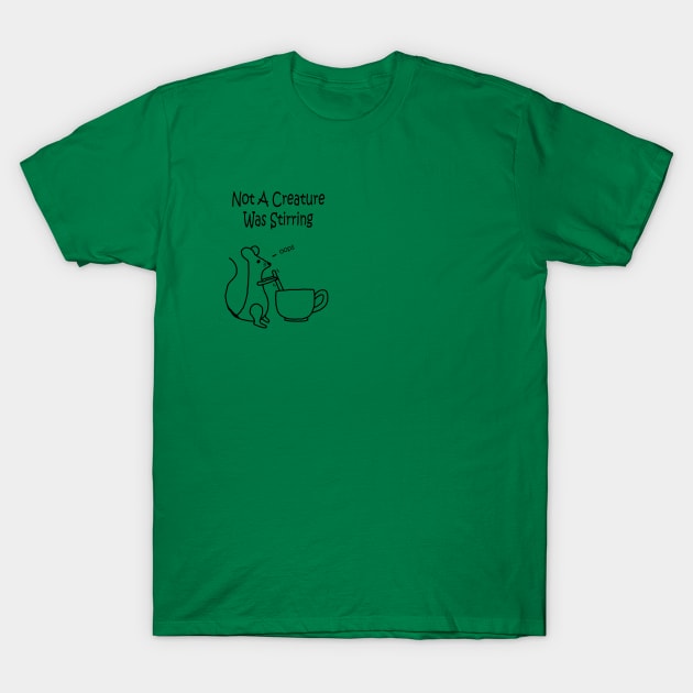 Not A Creature Was Stirring Pocket T-Shirt by PelicanAndWolf